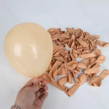 Латексные воздушные шары MicroPlush 18/12/10/5 дюймов зеленый, кофейно-коричневый