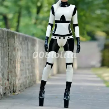 Латексный резиновый костюм Gummi Ganzanzug, гоночный костюм, боди, костюм кошки, фетишизм