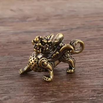 Латунная цепочка для ключей с кирином VanKood