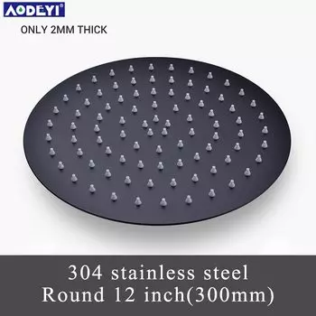 Латунная черная насадка для душа высокого давления