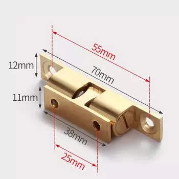 KK&FING латунная скрытая защелка для дверей 40-70 мм