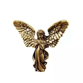 Латунная статуэтка ангела с Купидоном