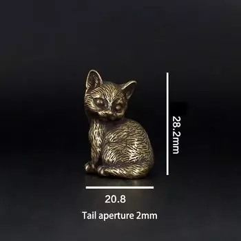 Латунная статуэтка кошка WHPHous