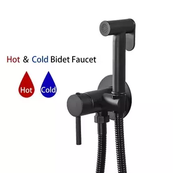 Латунные биде, золотой ручной распылитель для биде, набор туалетных биде, портативный смеситель для биде с горячей и холодной водой, гигиенический душ