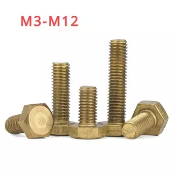 Латунные болты Huiruixin M3-M12 с шестигранной головкой
