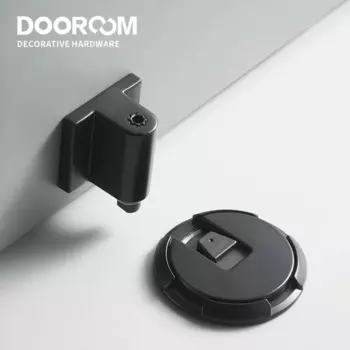 Латунные Дверные ограничители Dooroom, сверхпрочный Невидимый дверной держатель без отверстий, Немагнитный дверной ограничитель, 10 шт.