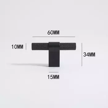 Латунные дверные ручки TINYHOB черные