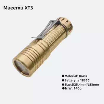 Maeerxu XT3 латунный фонарик 2800LM