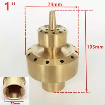 Латунные фонтанные насадки "Цветочная колонна" HelloYard