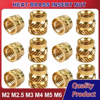 Латунные гайки EDGAR GARY M2 M2.5 M3 M4 M5 M6