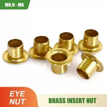 Латунные гайки с заклепками Chap Codie M0.9 M1.5 M2 M2.5 M3 M4 M5 M6