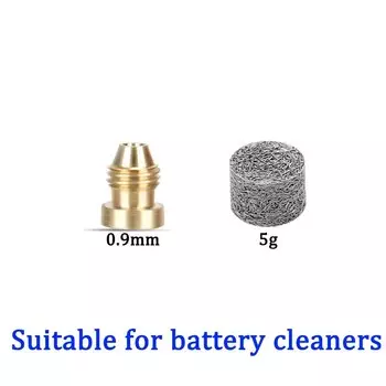 Латунные насадки для насадок с отверстием для поролоновой пушки, универсальная Резьбовая насадка 0,9 ~ 1,3 мм и набор сетчатых фильтров для пенной насадки