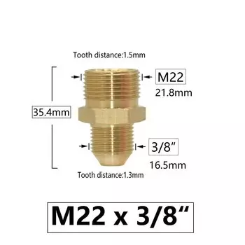 Латунные переходные муфты WYZXM M14 M18 M22 3/8" 1/2" 3/4"
