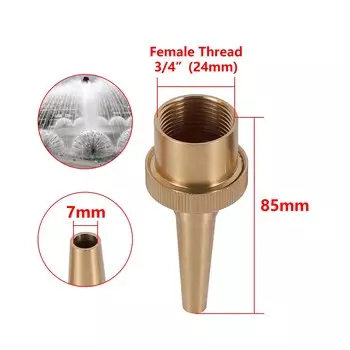 Латунные прямые сопла фонтана Adhere To Fly