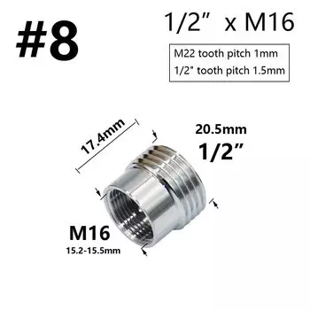 Латунные серебряные муфты для водопровода KWZL 1/2" - M28