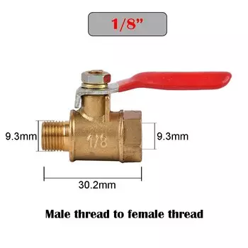 Латунные шаровые клапаны GI Yuling 1/8", 1/4", 3/8", 1/2"