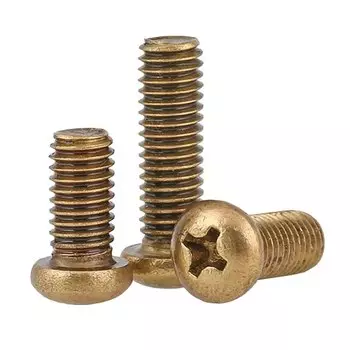 Латунные винты KEETOGETHER M4 M5 M6 с круглой головкой