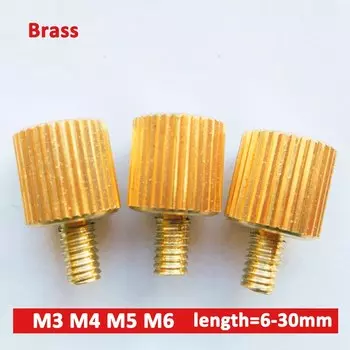 Латунные винты M3 M4 M5 M6 с накатанной головкой