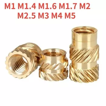 Латунные вставные гайки M1-M5