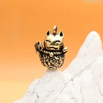 Латунный брелок Lucky Cat MOONBIFFY