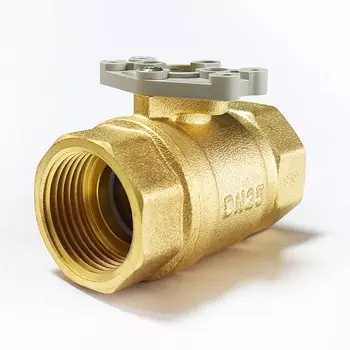 Латунный клапан DN25 с резьбой NPT или BSP, полнопортовый клапан, 2-ходовой, используемый для привода электрического клапана с резьбой 1 дюйм, полный размер отверстия