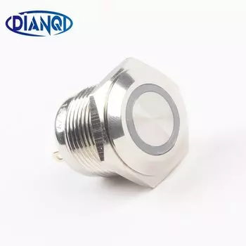 Латунный кнопочный выключатель DIANQI 16 мм