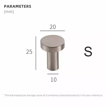 Латунный крюк Dooroom серебристый