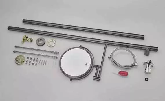 Латунный потолочный смеситель, настенный смеситель для ванной комнаты, горячий и холодный потолочный кран, хромированный латунный потолочный водопроводный кран 1,7 метра