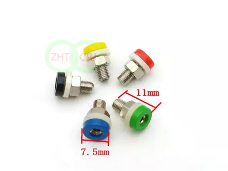 Латунный разъем типа «банан» для 2 мм вилки типа «банан» 100 шт