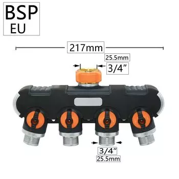 Латунный разветвитель для садового шланга ZWDZJL 2/4-х Way