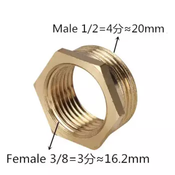 Латунный резьбовой переходник 1/8 1/4 3/8 1/2 3/4 F To M