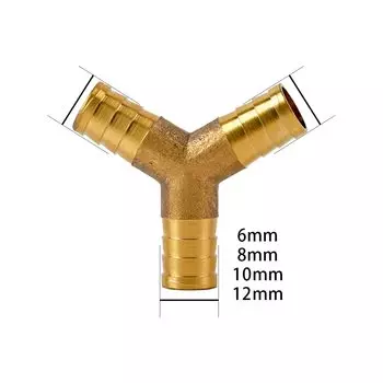 Латунный тройник для шланга 2/3/4 выхода