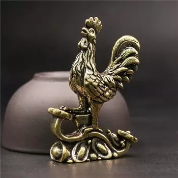 Латунный винтажный петух XMSJ