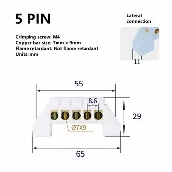 Латунный винтовой заземляющий клеммный блок YQSiNYUE Bridge Terminal Block
