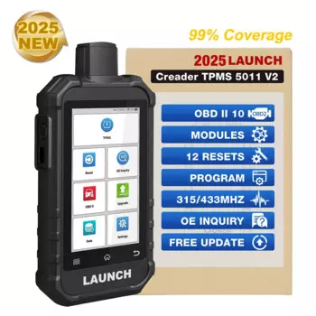 LAUNCH X431 5011 V2 Инструмент TPMS OBD2 Wi-Fi Активация датчиков 315/433 МГц Программирование давления в шинах с 12 сервисми vs CRT5011E