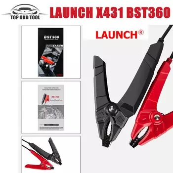 LAUNCH X431 BST360 Анализатор зажимов для тестирования аккумулятора 12 В 2000CCA Тест напряжения аккумулятора Автомобильный аккумулятор Тестер зарядки Инструменты для загрузки Cricut