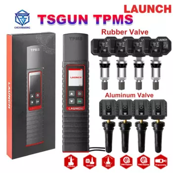 Запуск X431 TSGUN TPMS 315/433 МГц 2в1 RF-сенсор X-431 TSGUN Автомобильный датчик давления в шинах Детектор Программирование диагностический инструмент