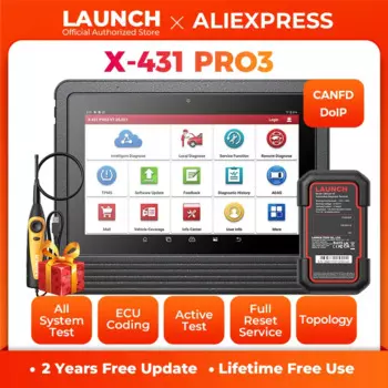 LAUNCH X431 V+ Plus PRO3 10-дюймовые диагностические инструменты Автомобильный сканер OBD2 Механическая мастерская Автомобильная диагностика 2 года Бесплатное обновление