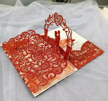 Лазерная 3D открытка "Invite"