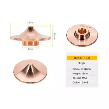 Лазерное сопло Cloudray Ultrarayc D32 для волоконно-лазерной головки Raytools
