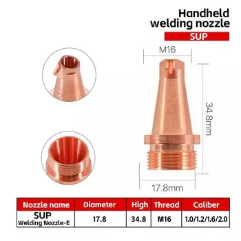 Лазерное сварочное сопло Axrayser M16 для ChaoQiang WeiYe SUP23T SUP21T