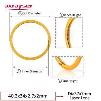 Лазерное уплотнительное кольцо для защитной линзы окон, пружинное уплотнение, шайба для Raytools Precitec Bodor WSX Ospri BT210/BT240S
