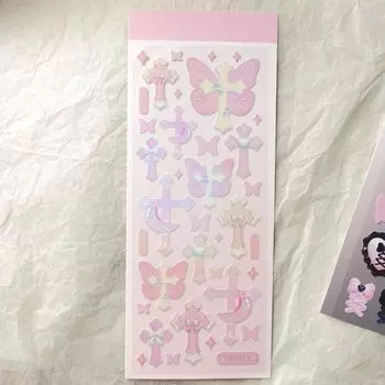 Лазерные наклейки Gamilike Cute Star Moon Rose