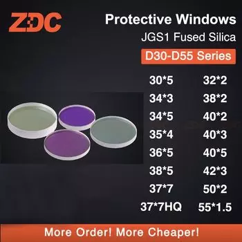 Лазерные защитные стекла LAININGCUT диаметром 30/33/34/35/35.5/36/37/40/50/55 из кварцевого стекла для станков Raytools wsx bodor