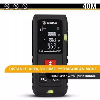 Лазерный дальномер DEKO LRE521 40/60/80/100 м