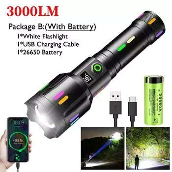 Лазерный фонарик JONCELY 3000LM