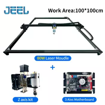 Лазерный гравировальный станок 80 Вт GRBL, 32 бит GRBL PWM управление DIY 100x100 см, гравировальный станок, Настольный фрезерный станок с ЧПУ/резак