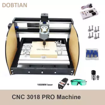 Лазерный гравировальный станок CNC3018, фрезерный станок с ЧПУ 3018 Pro Max для лазерной гравировки по дереву