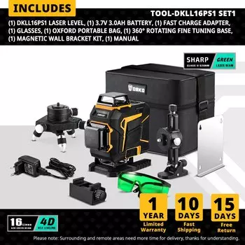 Лазерный уровень DEKO DKLL16PS1