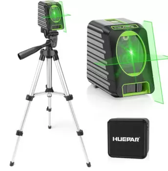 Huepar Зеленый лазерный уровень Cross Line 0.65м